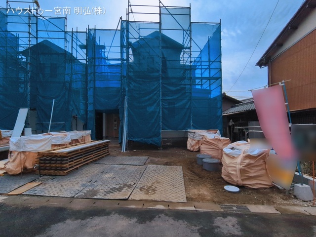 愛知県一宮市北方町 北方字中土取の新築戸建てシート写真 2026年3月1日撮影