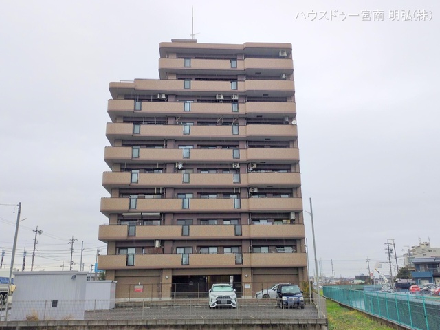 愛知県一宮市浅野字水屋高のマンション『ビューパレス浅野』外観写真 2025年12月23日撮影