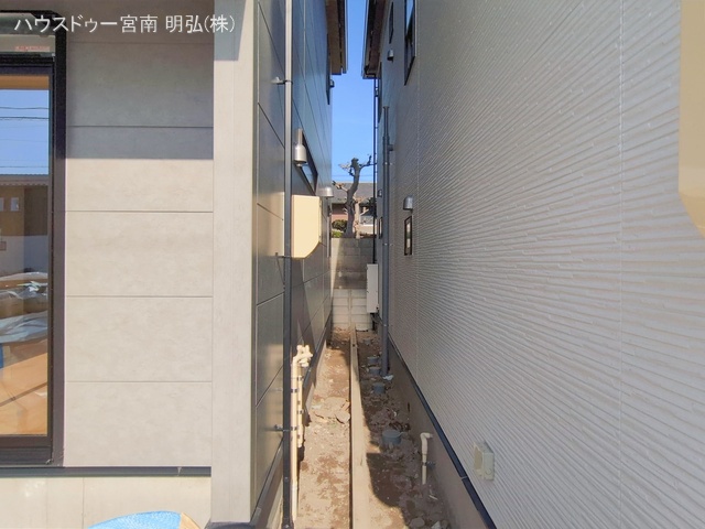 愛知県稲沢市駅前１丁目の新築戸建て外構写真 2026年1月18日撮影