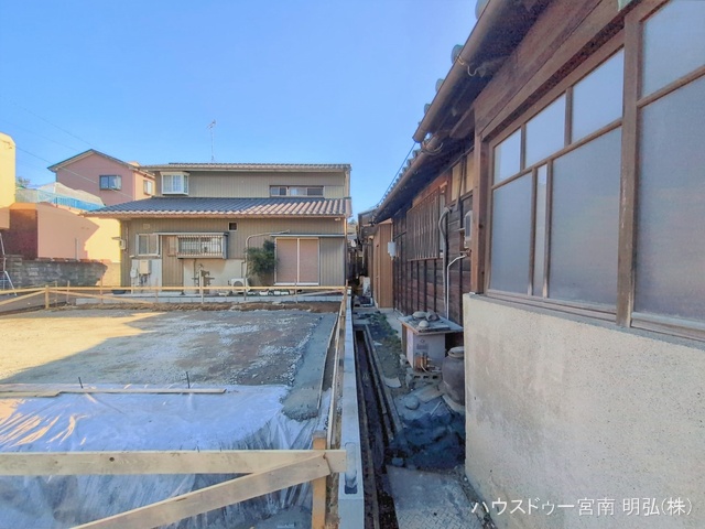 愛知県一宮市丹陽町　重吉字新田郷の新築戸建て基礎写真 2026年2月8日撮影