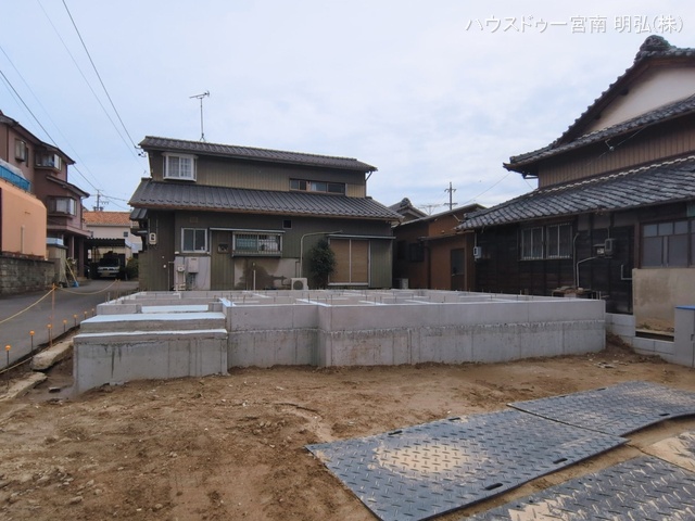 愛知県一宮市丹陽町　重吉字新田郷の新築戸建て基礎写真 2026年3月1日撮影