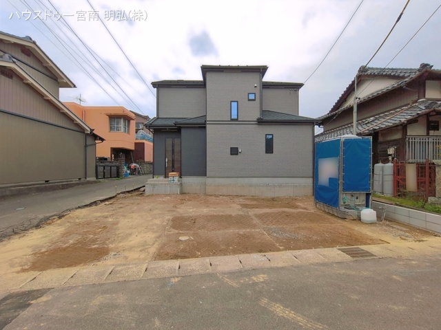 愛知県一宮市丹陽町　重吉字新田郷の新築戸建て外構写真 2026年4月14日撮影