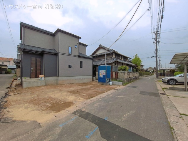 愛知県一宮市丹陽町　重吉字新田郷の新築戸建て外構写真 2026年4月14日撮影