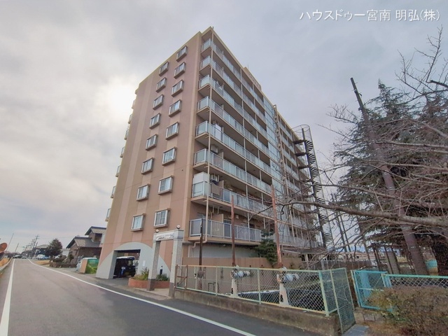 愛知県一宮市北今字林三ノ切のマンション『シャトレ愛松尾西』外観写真 2026年2月9日撮影