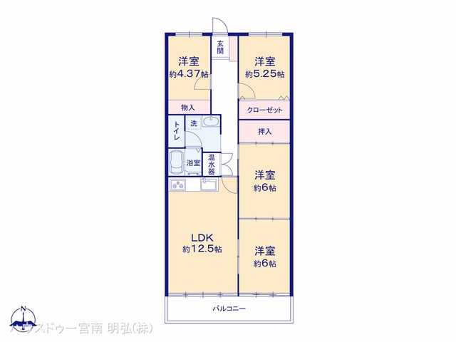 シャトレ愛松尾西 間取図