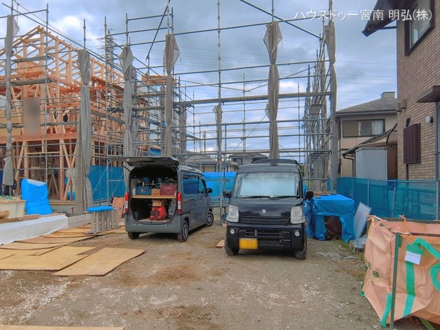 愛知県一宮市大和町 福森字馬引境の新築戸建て基礎写真 2026年6月7日撮影