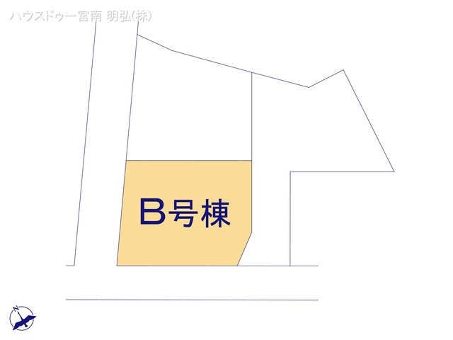 愛知県一宮市萩原町　高松字東郷裏の新築戸建て全体区画図 ※図面と異なる場合は現況を優先
