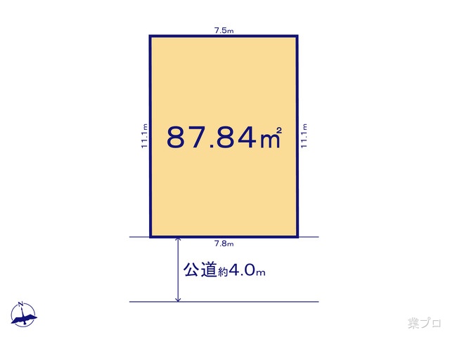 埼玉県さいたま市北区日進町２丁目-土地の区画図